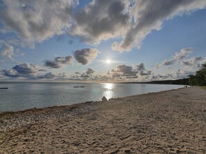 بالقرب من الشاطئ، كراسي للتشمس