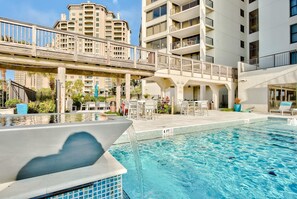 Condo, 1 King Bed (Beachside One 4073 ) | Pool | Outdoor pool, a heated pool