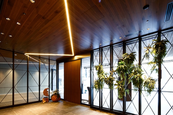 Interior entrance