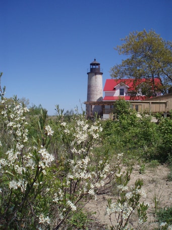 Property grounds. Charity Island Lightkeepers Home Big Charity Island