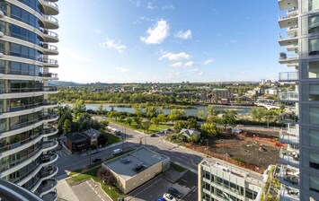Vue depuis lâhĂ©bergement