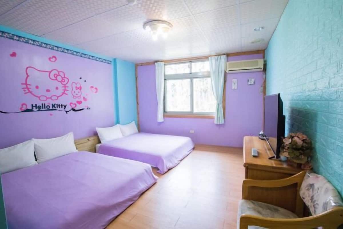 Premium bedding, desk, blackout curtains, soundproofing