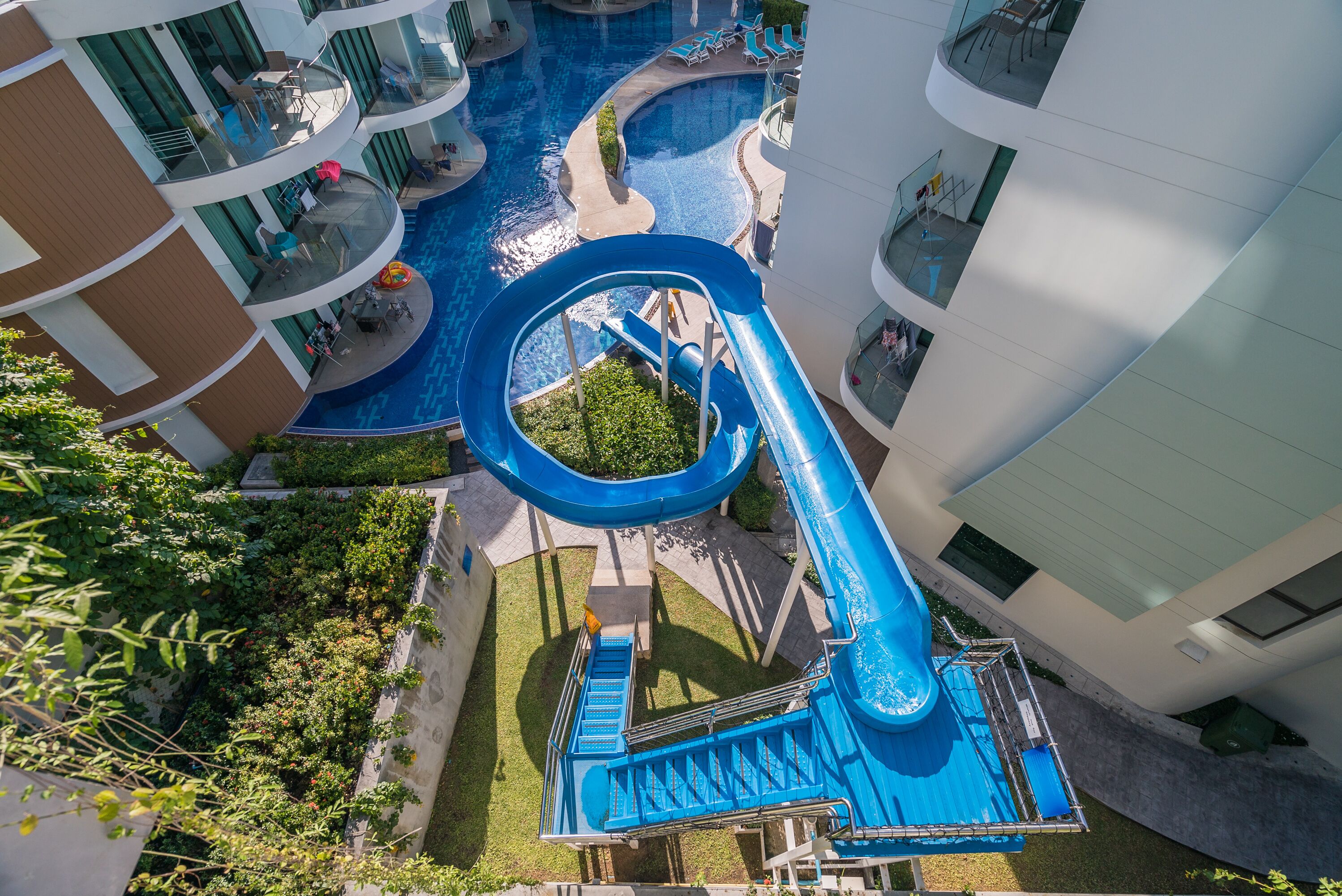 Toboggan aquatique
