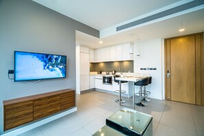 2 Bedrooms Condo | 2 bedrooms, in-room safe, free WiFi, bed sheets - Oceanstone Resort by Lofty (Choeng Thale)