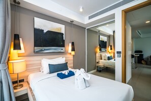 2 Bedrooms Condo | 2 bedrooms, in-room safe, free WiFi, bed sheets - Oceanstone Resort by Lofty (Choeng Thale)