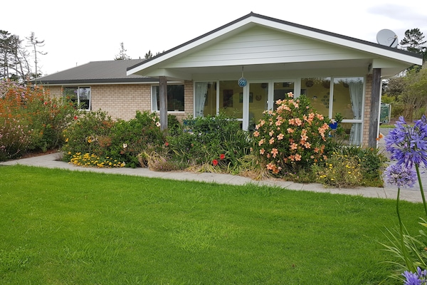 Front patio and garden