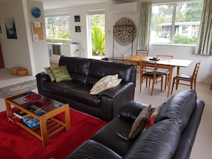 TV, DVD player, stereo