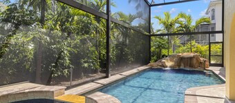 150 yards to the beach. Waterfall resort style pool, private theater and more