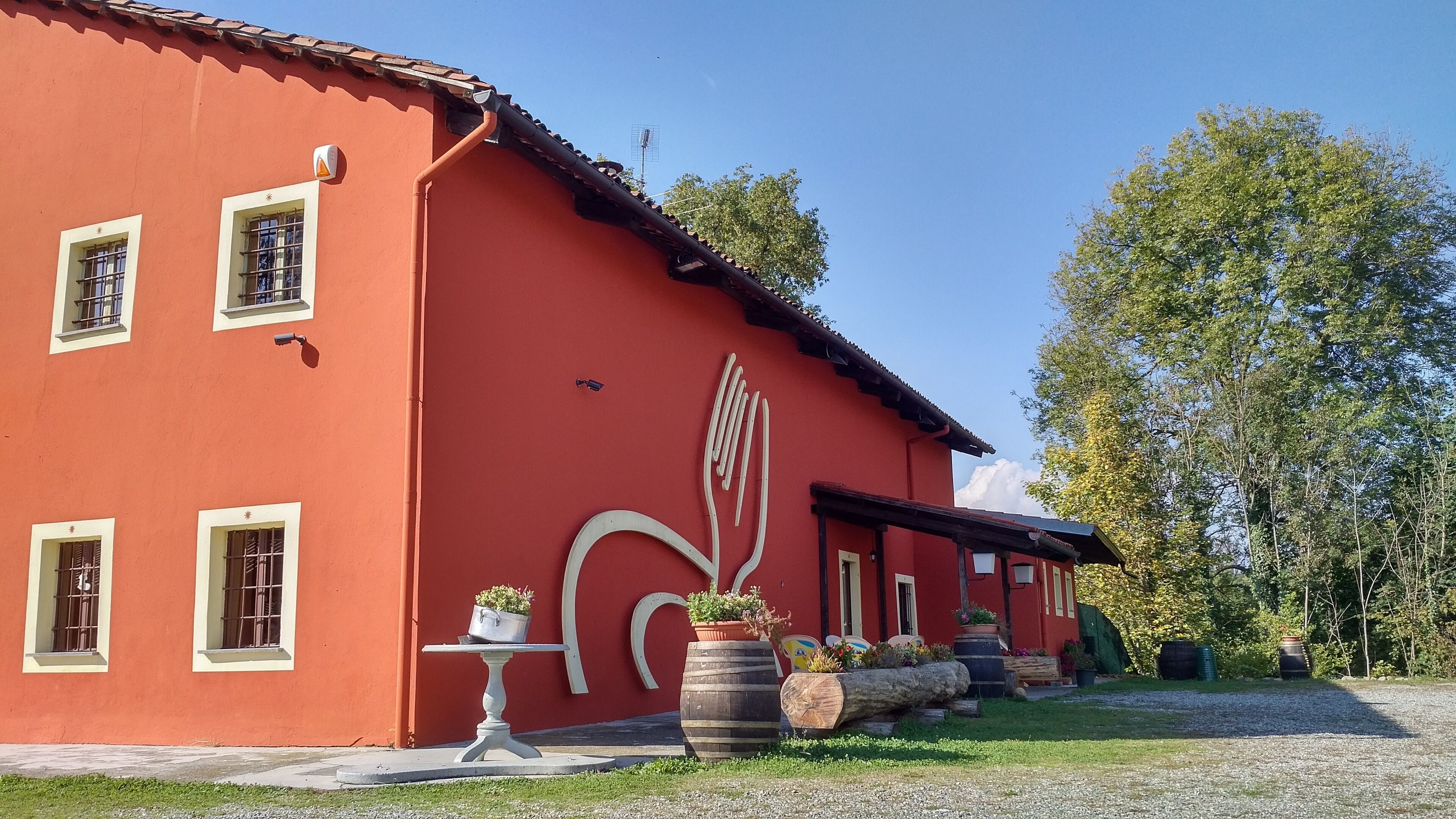 Mittagessen, Abendessen, italienische Küche, Blick auf den Garten 