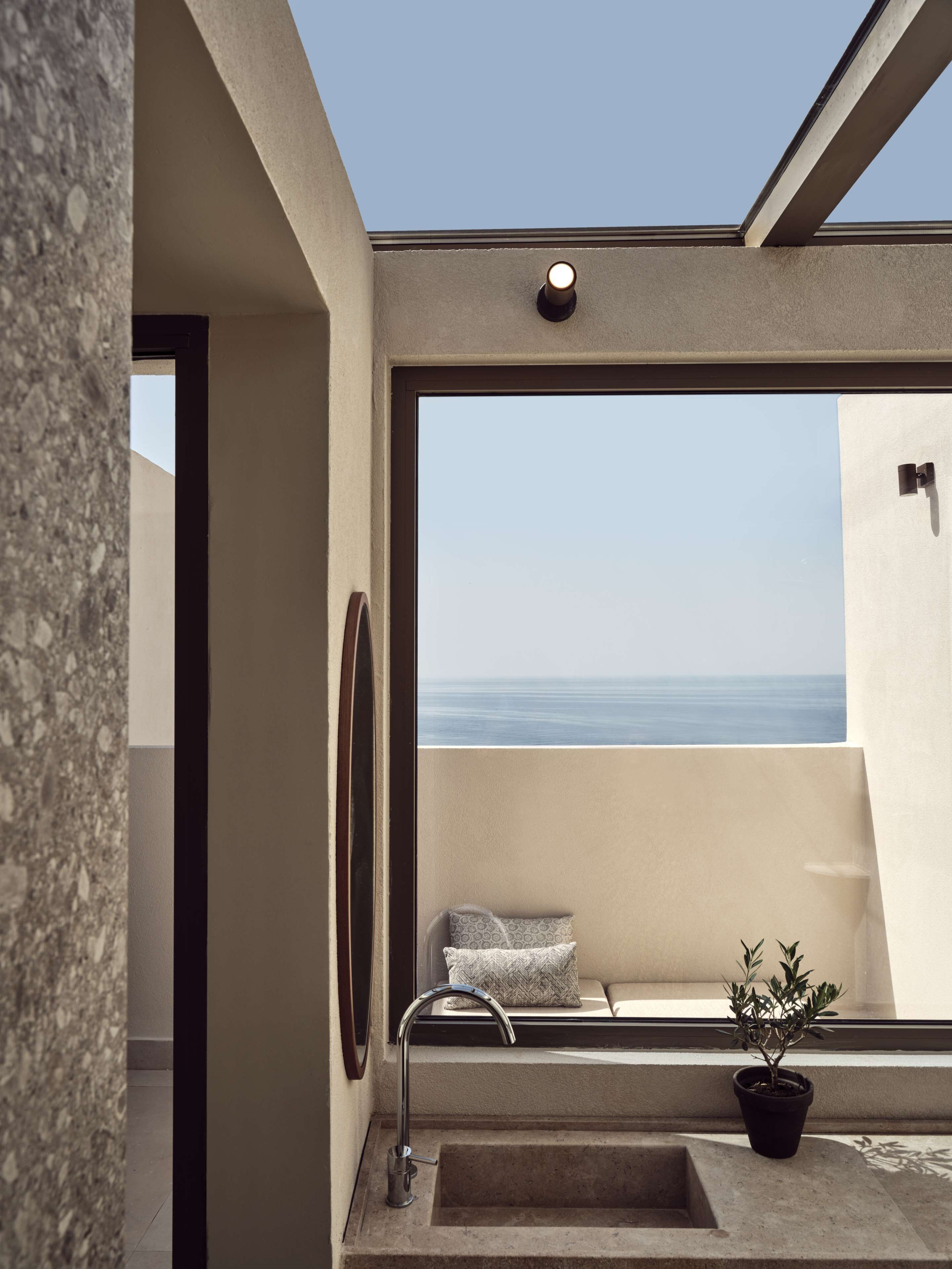 royal senses villa, private pool, sea view | bathroom | shower, rainfall showerhead, free toiletries, hair dryer