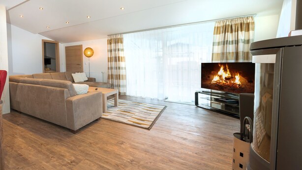Fireplace - Brunner Apartments (Wildschönau)