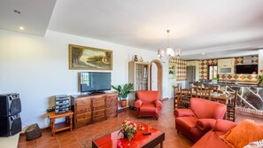 Fernseher, Kamin