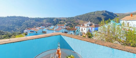 屋外ダイニングエリア