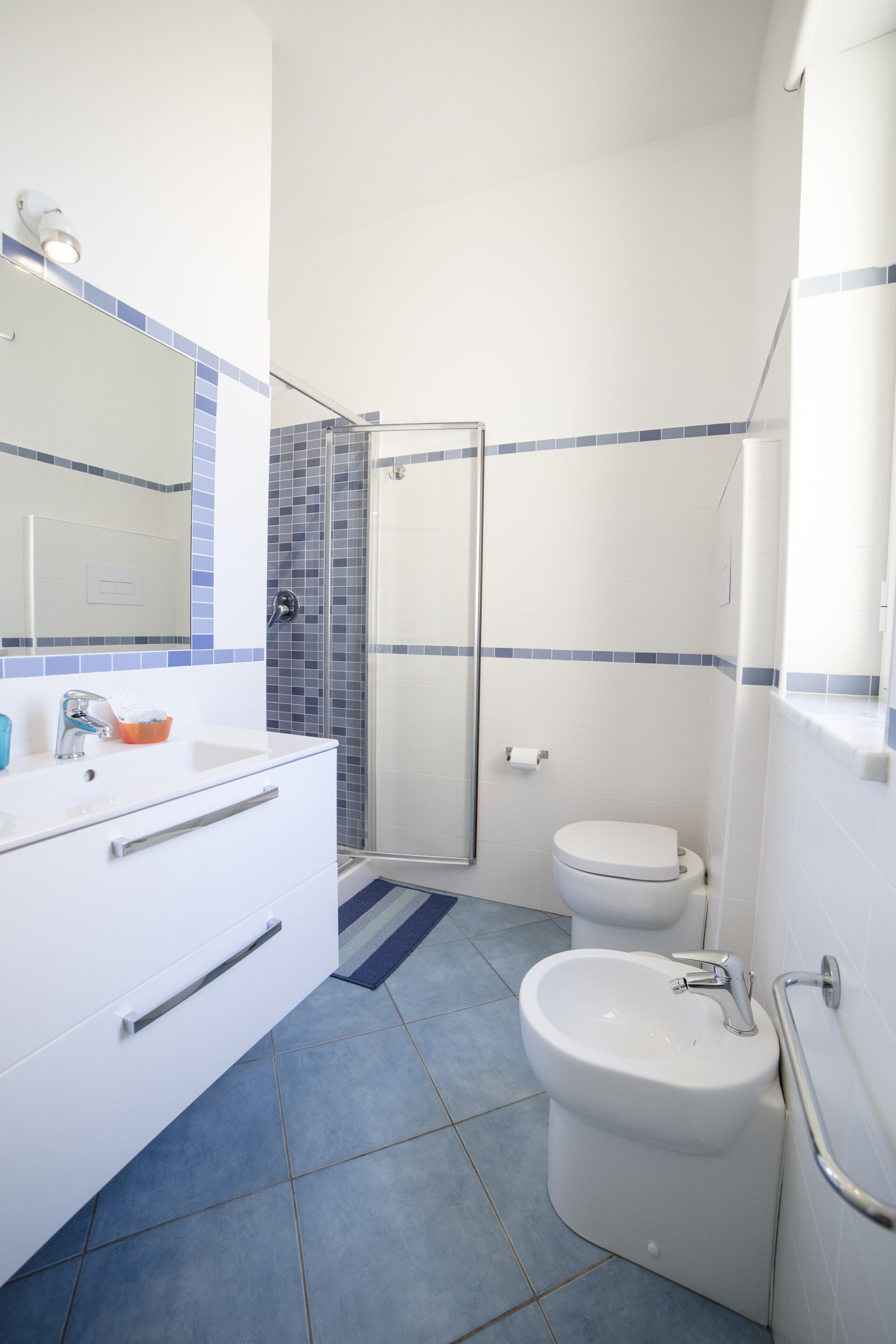 Dusche, Regendusche, kostenlose Toilettenartikel, Haartrockner