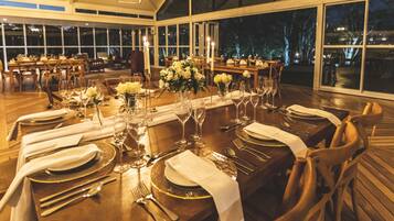 Outdoor wedding area