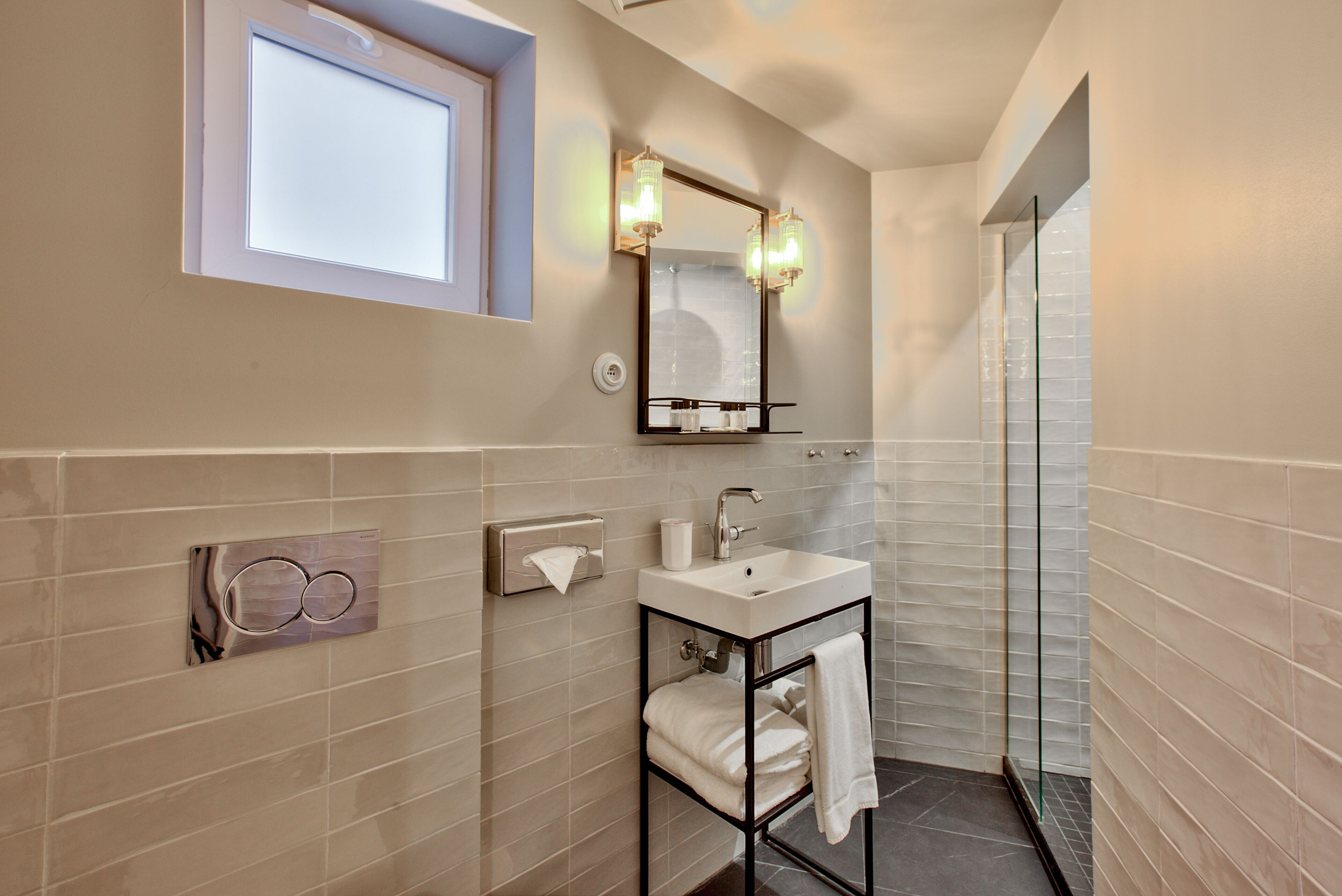 classic room, terrace | bathroom | shower, rainfall showerhead, free toiletries, hair dryer