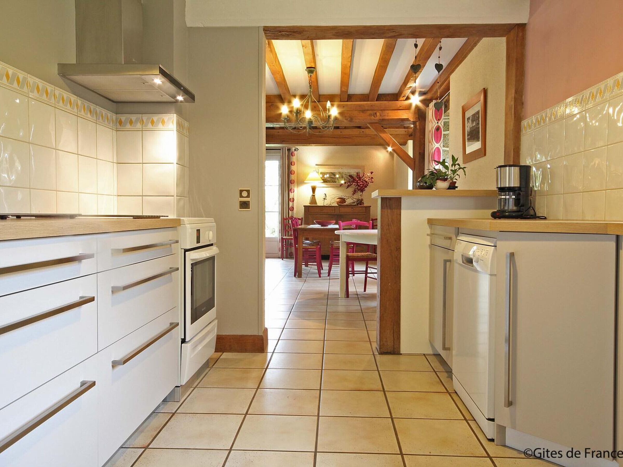 Fridge, microwave, dishwasher