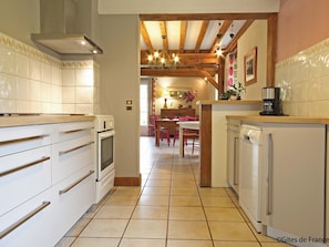 Fridge, microwave, dishwasher