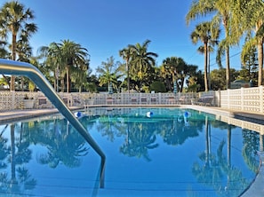 A heated pool