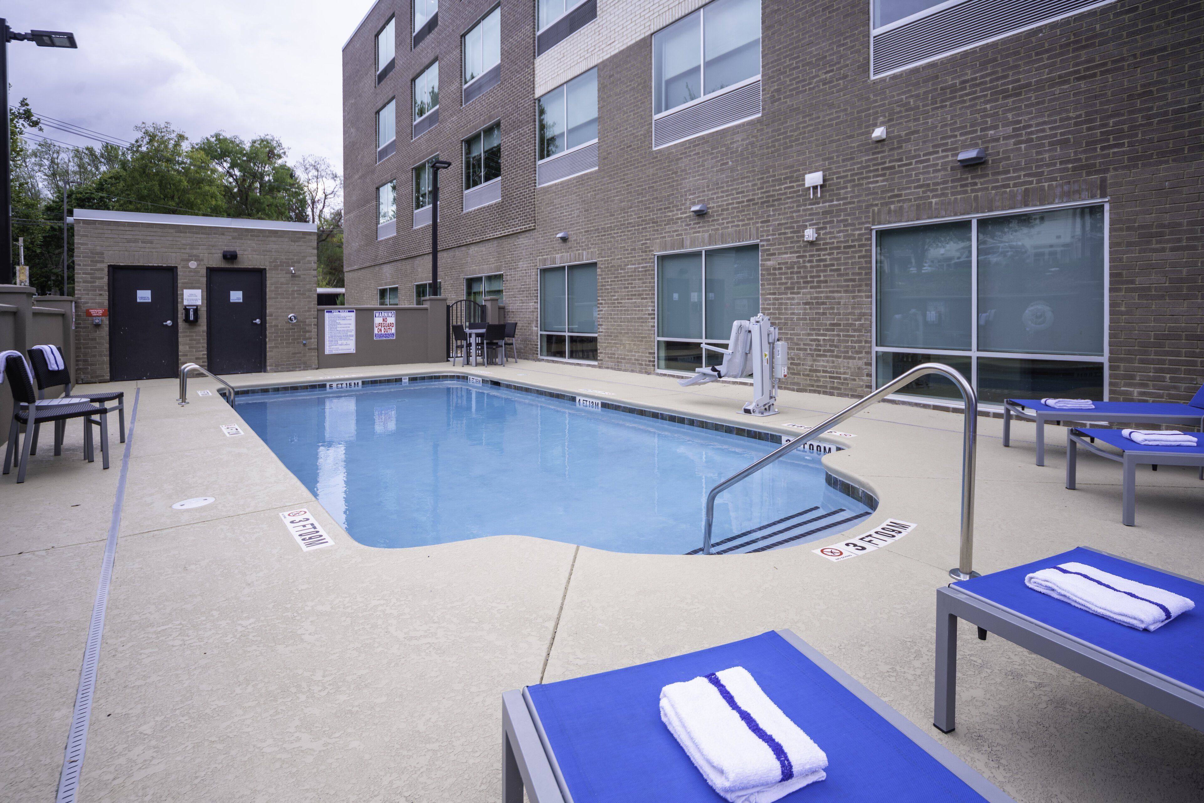Seasonal outdoor pool