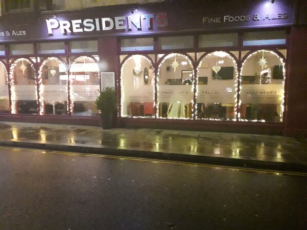 Front of property – evening/night