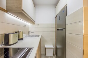 Lägenhet | Eget kök | Kylskåp, mikrovågsugn, ugn och vattenkokare