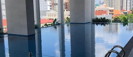 Indoor pool, outdoor pool