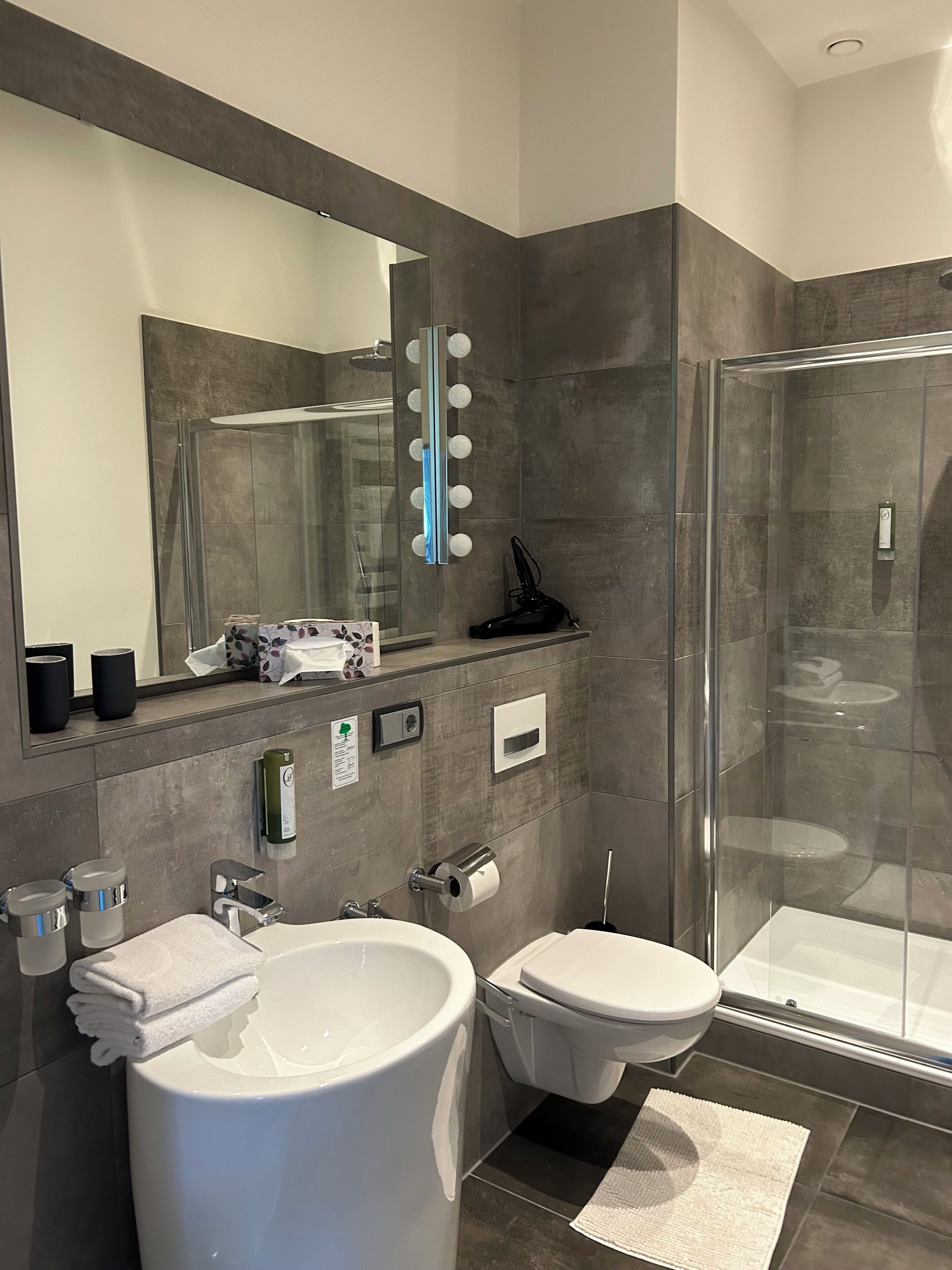 suite (diamant) | bathroom | hair dryer, towels, soap, toilet paper