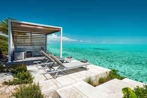 Terrace/patio - Ocean Dream 5 BR Villa Azur - Oceanfront (Long Bay Hills)