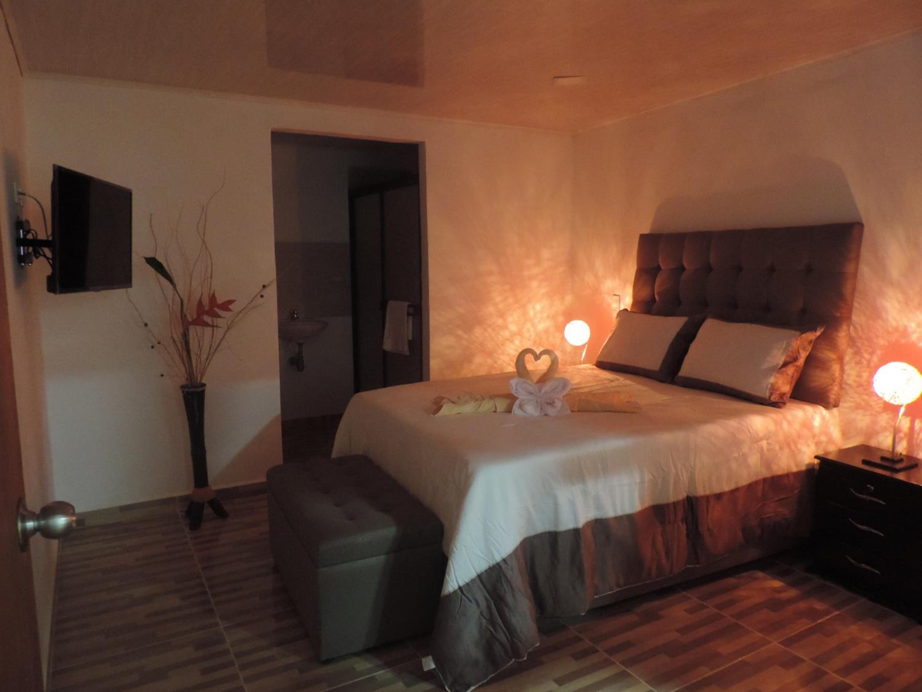 Blackout drapes, bed sheets