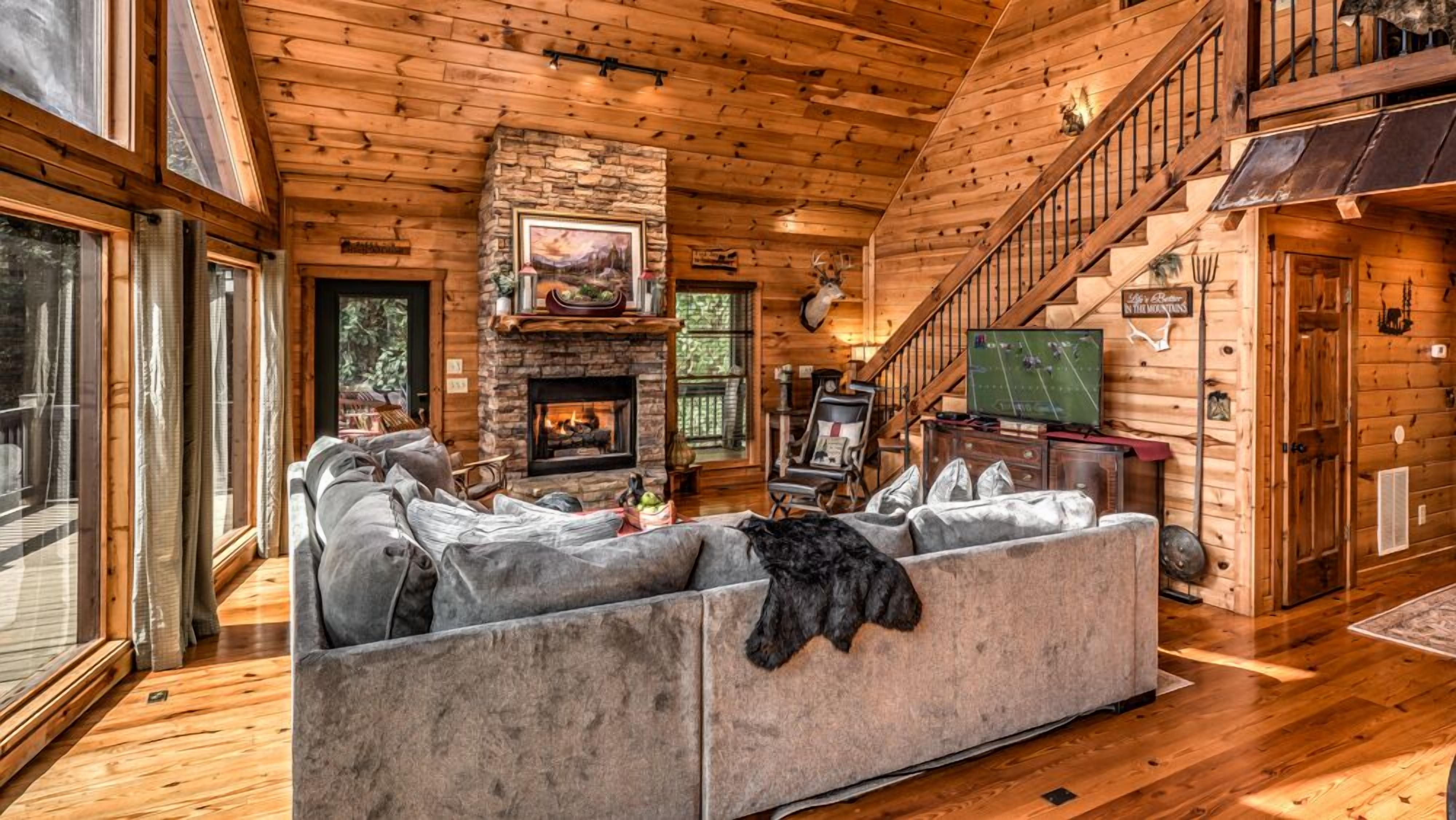 Black Bear Ridge- Hot Tub | Outdoor Firepit and Fireplace | Screened Porch