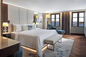 Ropa de cama de alta calidad y minibar 