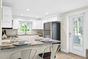 Fridge, microwave, oven, stovetop - MI Happy Place Sea Turtle 4 | Beach Across St | Pool (Holmes Beach)