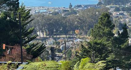 Private Studio , spectacular Ocean View , bathroom , kitchenette, Very Quiet