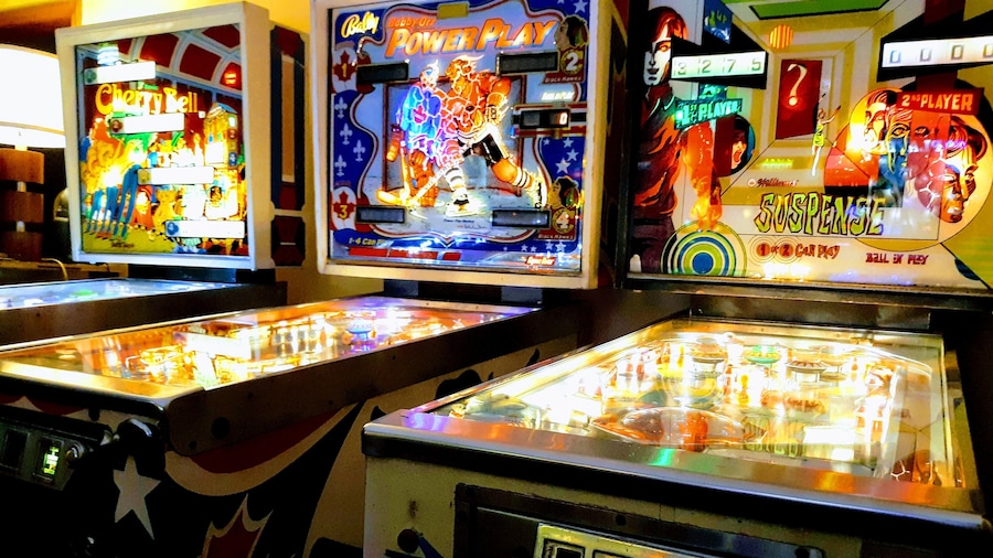 A house full of steel balls and games