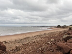 Am Strand, Liegestühle, Strandtücher