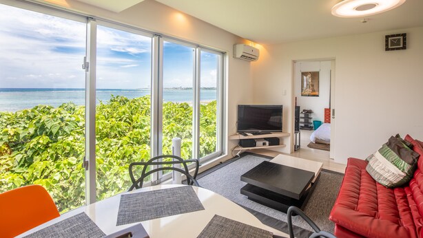 Private Vacation Home | Living room | Flat-screen TV - Sea Terrace Hanaasagi (Ishigaki)