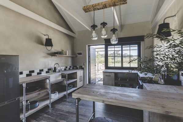 Cottage, 2 Bedrooms | Private kitchen | Fridge, microwave, oven, stovetop - The Farmstead Franschhoek (Franschhoek)