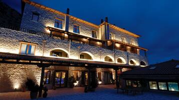 Front of property – evening/night