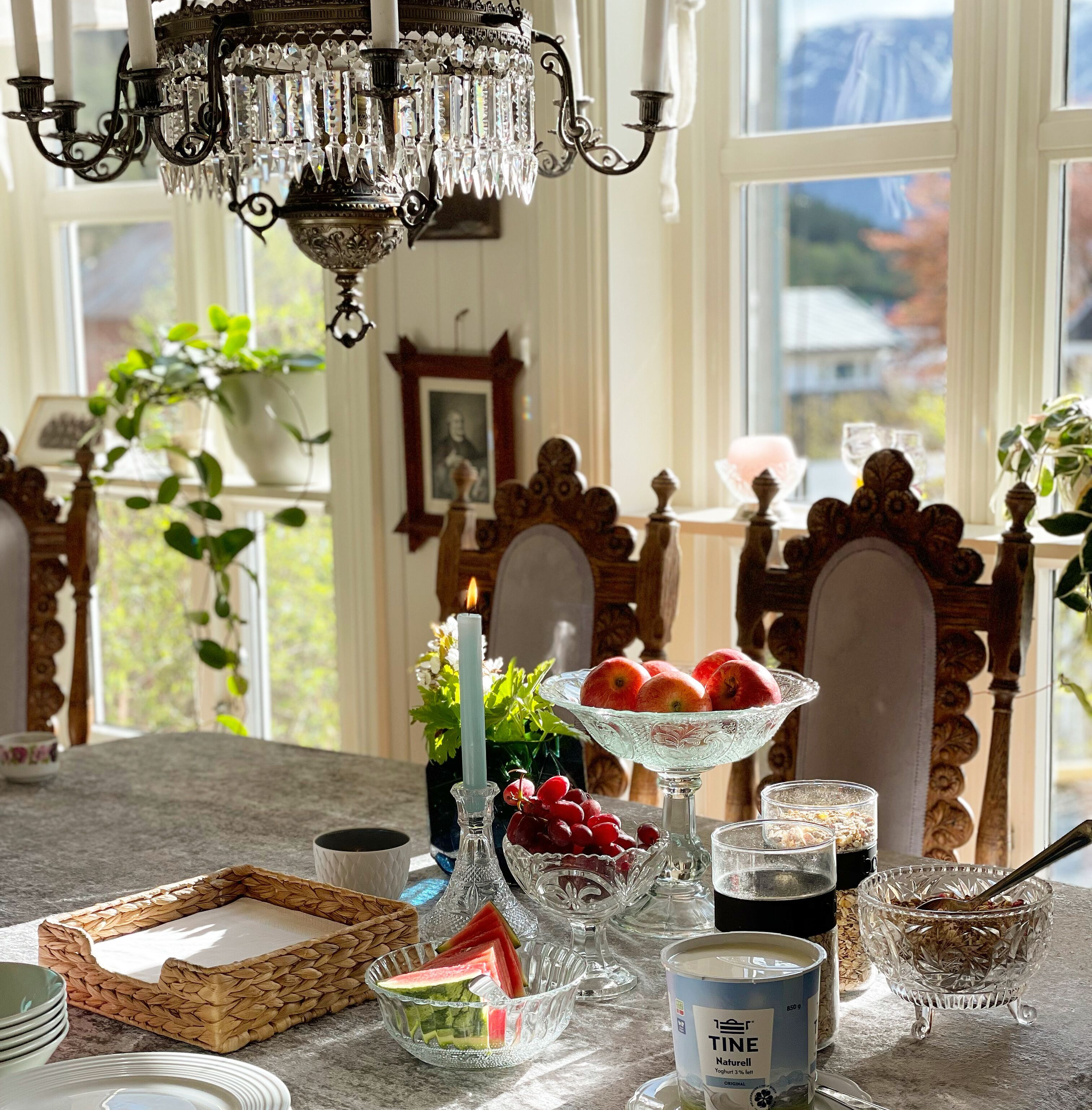Frokostbuffé er inkludert hver dag