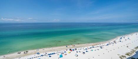 Accommodatie ligt op het strand