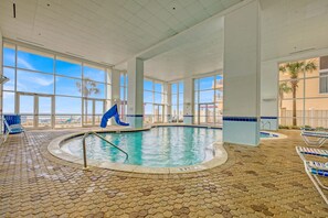 Indoor pool - Majestic Beach Towers — Gulf Front | 5 Pools | Hot Tub | Sleeps 8 (Panama City Beach)