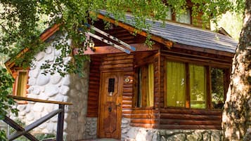 Cabane (DEL BOSQUE) | Coin séjour | Télévision LCD, cheminée, table de tennis de table, films à la carte