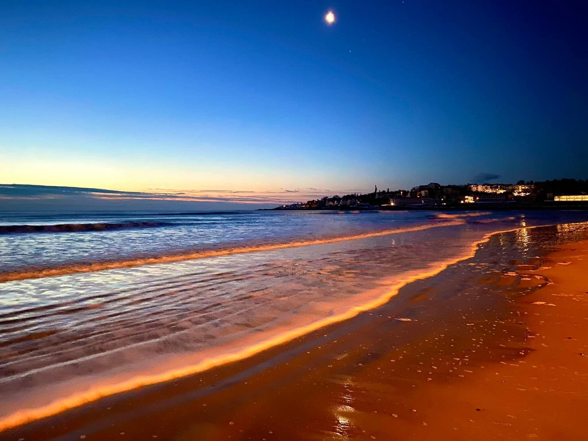Playa en los alrededores y camastros 