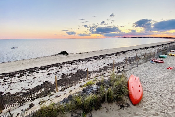 Gorgeous Sunset on your private beach - just step away from the back deck.