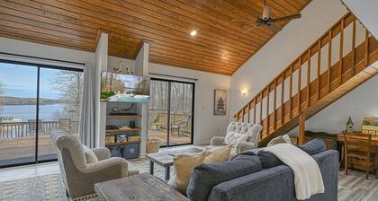 Lakefront home w / dock, turvatarkastus kuisti, kansi ja firepit - koirat OK!