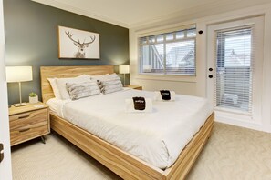 2 chambres, lit avec matelas en mousse à mémoire