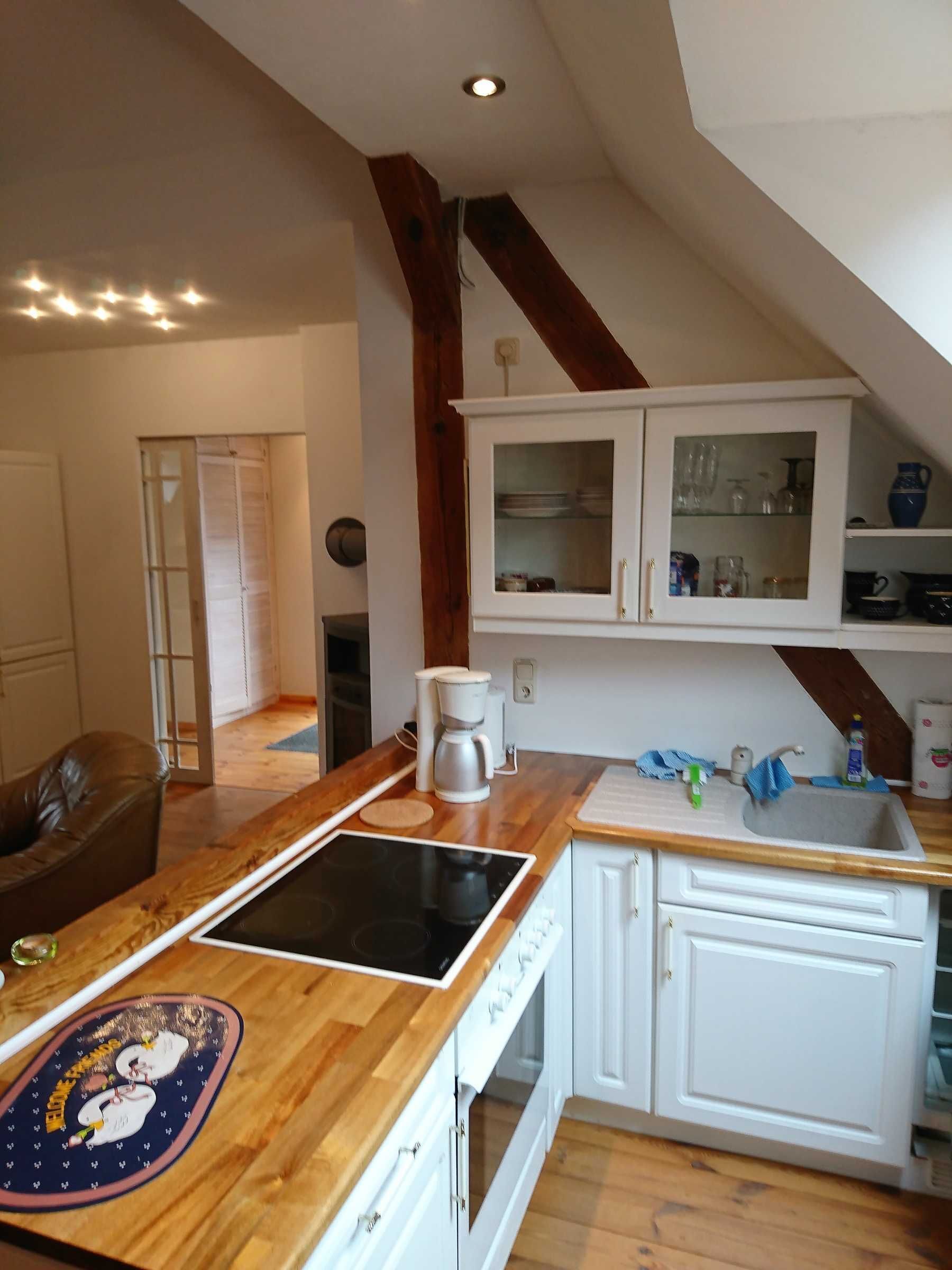 Fridge, oven, coffee/tea maker, electric kettle