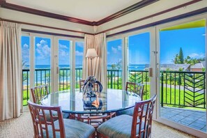 Dining - G401 - Top Floor Ocean View Corner Suite - Extra Large Floor Plan in Kapaa w AC! (Kapaa)