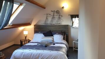 5 chambres, fer et planche Ă repasser, Wi-Fi, draps fournis